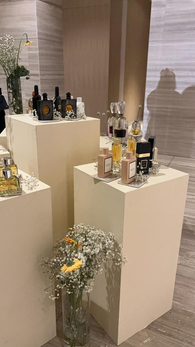 Curated fragrance and welcome display